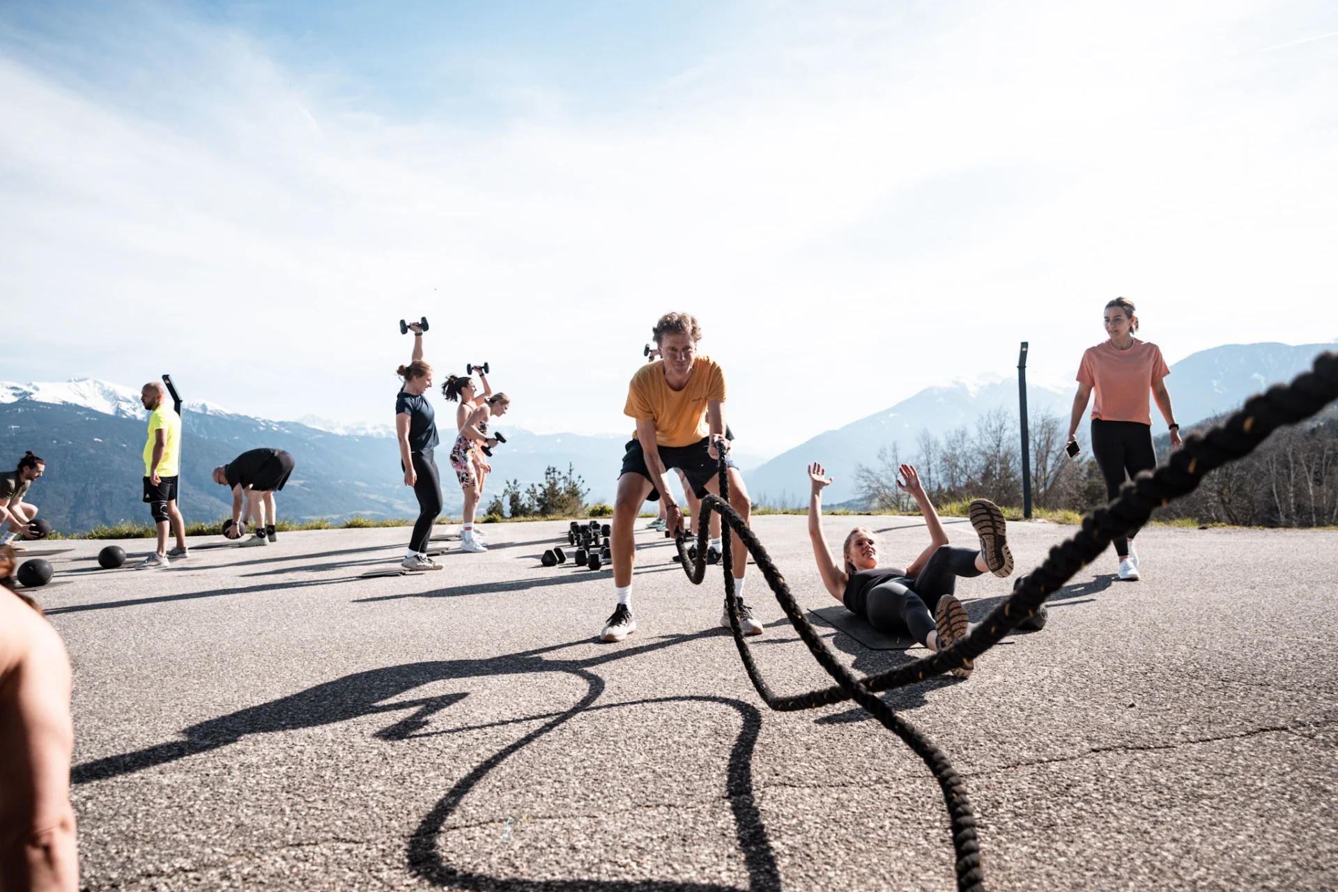 Mirco verbessert seine Leistungsfähigkeit beim Fitness Workout